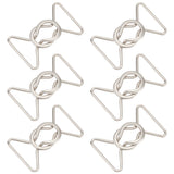 6Pcs Alloy Belt Buckles, Belt Clasp for DIY Woman Belt Accessories, 8 Shape, Platinum, 69x45x18mm