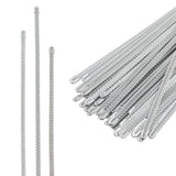 36Pcs 3 Style Steel Spiral Corset Boning Stay, Modeling Sticks, Stainless Steel Color, 230~280x6.5x2mm, 12pcs/style