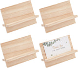 Rectangle Wood Name Card Holder, Business Card Holder, BurlyWood, Finished Product: 110x60x66mm, 2pcs/set