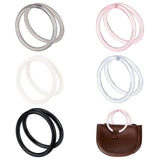 10Pcs 5 Colors Plastic Bag Handles, for Bag Replacement Accessories, Round Ring, Mixed Color, 11~12.2x1cm, Inner Diameter: 9~10.3cm