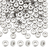 304 Stainless Steel Beads, Rondelle, Stainless Steel Color, 6x2mm, Hole: 2mm