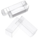 30Pcs Rectangle Transparent Plastic PVC Box Gift Packaging, Waterproof Folding Box, for Toys & Molds, Clear, 3x3x8.1cm