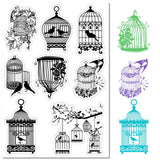 Custom PVC Plastic Clear Stamps, for DIY Scrapbooking, Photo Album Decorative, Cards Making, Stamp Sheets, Film Frame, Bird, 160x110x3mm