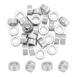 30Pcs 201 Stainless Steel Beads, Large Hole Beads, Column, Stainless Steel Color, 10x4.5mm, Hole: 6mm