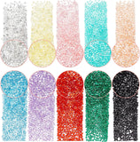 10Bag 10 Color Transparent Acrylic Rhinestone Cabochons, Point Back, Diamond, Mixed Color, 3x2.5mm, about 10 color, 1bag/color, 10 bag, 600pcs/bag