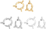 6Pcs 3 Style 304 Stainless Steel Spring Ring Clasps, Ring, Mixed Color, 2pcs/style