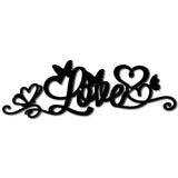 Iron Wall Signs, Metal Art Wall Decoration, for Living Room, Home, Office, Garden, Kitchen, Hotel, Balcony, Word Love, 100x300x1mm