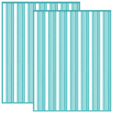 Self-Adhesive Silk Screen Printing Stencil, for Painting on Wood, DIY Decoration T-Shirt Fabric, Turquoise, Stripe Pattern, 280x220mm