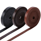 6M 3 Colors Flat Cowhide Cord, for Necklace & Bracelet Making Accessories, Mixed Color, 10x2mm, 2m/color