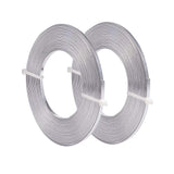 Aluminum Wire, Flat, Silver, 3mm, about 16.4 Feet(5m)/roll