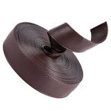 Flat PU Imitation Leather Cord, for Bag Decor, Coconut Brown, 31x2~2.5mm