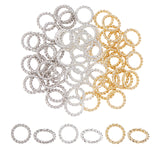 60Pcs 3 Colors Brass Soldered Jump Rings, Closed Jump Rings, Ring, Mixed Color, 8x1mm, Hole: 5.5mm, 20pcs/color