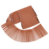 2 Meters PU Imitation Leather Tassels Trimming, for Costume Accessories, Peru, 100~105x0.5mm