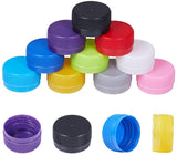 Plastic Bottle Caps, Column, Mixed Color, 32.5x16.5mm, Inner Diameter: 28.5mm, about 100pcs/bag