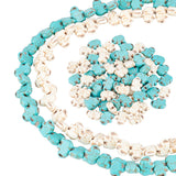 2 Strands 2 Colors Synthetic Turquoise Beads Strands, Elephant, Mixed Color, 10x15x5mm, Hole: 2mm, about 38pcs/strand, 15.35 inch(39cm), 1 strand/color