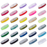 30 Rolls 30 Colors Nylon Thread, Chinese Knot Cord, Round, Mixed Color, 0.8mm, about 7.65~9.84 yards(7~9m)/roll, 1 roll/color