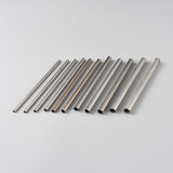 Stainless Steel Wire Winding Rods, Hollow, Multifunctional Tools, Wire Wrapping Tool, Stainless Steel Color, 13~13.1x0.4~1cm, Inner Diameter: 0.35~0.95cm, 11pcs/bag