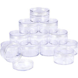 Plastic Bead Containers, Seed Beads Containers, Column, Clear, 5.6x3.4cm, Capacity: 50ml, 12pcs/box