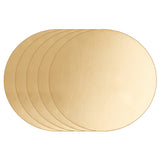 Brass Sheet, Brass Disc, Flat Round, Light Gold, 60x0.5mm, 5pcs/bag