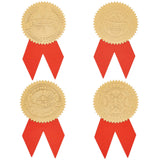 Self Adhesive Gold Foil Embossed Stickers, Medal Decoration Sticker, Mixed Color, 22x6x0.05cm
