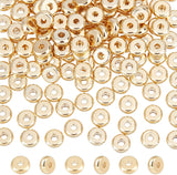 150Pcs 304 Stainless Steel Spacer Beads, Rondelle, Golden, 5x2mm, Hole: 1mm