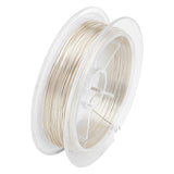 Copper Wire, Square, Silver, 0.4x0.4mm, about 49.21 Feet(15m)/Roll