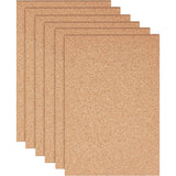 Self-Adhesive Cork Sheets, Rectangle Coaster Cork Backing Sheets for Wall Decoration, Party, BurlyWood, 29.7x21x0.6cm