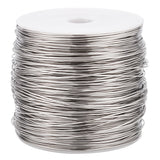304 Stainless Steel Wire, Round, Stainless Steel Color, 21 Gauge, 0.7mm, about 426.51 Feet(130m)/Roll