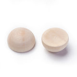 Wood Cabochons, Half Round/Dome, 14.5x8mm