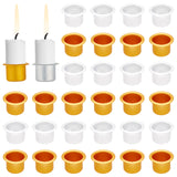 20Pcs 2 Colors Elite Aluminum Candle Cup, for Jar Candle Accessories, Hat Shape, Mixed Color, 2.7x1.79cm, Inner Diameter: 1.98cm