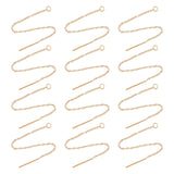 304 Stainless Steel Earring Findings, Ear Threads, Golden, 90~94x1.2mm, Pin: 0.8mm, 12pair/box