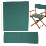 Canvas Cloth Chair Replacement, with 2 Wood Sticks, for Director Chair, Makeup Chair Seat and Back, Teal