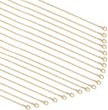 Brass Cable Chains Necklace Making, Golden, 23.6 inch(60cm), 20pcs/set