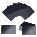 Aluminium Blank Name Cards, for Laser Engraved  Custom Visiting Business Cards, Black, 86x54x0.4mm