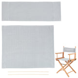 Cloth Chair Replacement, with 2 Wood Sticks, for Director Chair, Makeup Chair Seat and Back, Gray, Cloth: 475~520x170~385x5~6mm, Stick: 381x6mm