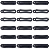 70Pcs Anti-Lost Silicone Pendant, for Electronic Stylus & Lighter Making, Black, 31.5x7x9mm, Hole: 3mm, Inner Diameter: 24mm