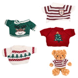 4Pcs 4 Style Cellucotton Doll Clothes, Dolls Replace Hoodie Sweater Accessories, for Toy Teddy Bear Clothes, Mixed Patterns, 100~160x175~199x4.8~13mm, 1pc/style