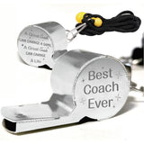 304 Stainless Steel Whistles, with Word, for Referee, Coaches, Teacher, Kids, Word, 45x18x22mm