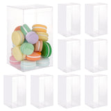 PVC Storage Boxes, Candy Gift Package Supplies, Rectangle, Clear, 10x10x18cm