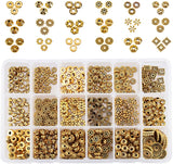 Tibetan Style Alloy Spacer Beads, Mixed Shapes, Antique Golden, 16.5x10.8x3cm