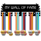 Word My Wall Of Fame Acrylic Medal Holder, Medals Display Hanger Rack, with Standoff Pins, Medal Holder Frame, Word, 94x290x10mm, Hole: 8mm