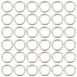 304 Stainless Steel Jump Rings, Open Jump Rings, Round Ring, Stainless Steel Color, 21 Gauge, 5x0.7mm, Inner Diameter: 3.6mm, 2000pcs/box