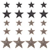 Star Rhinestone Patches, Iron/Sew on Appliques, Costume Accessories, for Clothes, Bag Pants, Shoes, Cellphone Case, Mixed Color, 20pcs/set