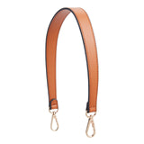 PU Imitation Leather Bag Handles, with Alloy Clasps, for Bag Straps Replacement Accessories, Sandy Brown, 49.6x2.4x0.3cm