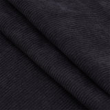 Corduroy Kintted Rib Fabric, for Clothing Accessories, Black, 100x155x0.05cm