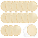 Blank Iron Discs, with Plastic Box, Flat Round, for DIY Souvenir Medals, Commemorative Coin, Golden, 40x2.5mm, 16pcs/box