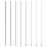 8Pcs 8 Style 304 Stainless Steel Blunt Tip Dispensing Needle with Brass Luer Lock, Long Syringe Needle Applicator Needles for Liquid Measuring Epoxy Resin Craft, Stainless Steel Color, 21.25x0.6x0.6cm, 1pc/style