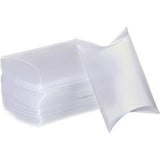 PVC Plastic Frosted Pillow Boxes, Gift Candy Transparent Packing Box, Clear, 9x6.45x2.6cm