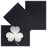 3 Sheets Aluminum Sheets, Black, 12.5x17.5x0.08cm