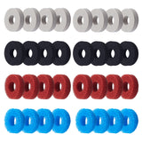 32Pcs 2 color Joystick Sponge Ring, Flat Round, Mixed Color, 2x0.5cm, Hole: 9.5mm, 16pcs/color